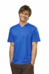T-shirt 'V' neck, royal blue  S