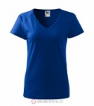 Ladies' T-shirt with lycra royal blue M