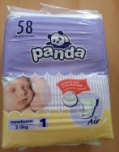 KALHOTKY DĚTSKÉ PANDA NEWBORN 2-5kg